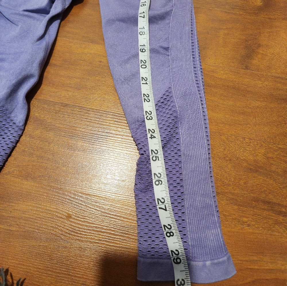 New Fabletics  Leggings Athletic Washed Violetta Sync Seamless High-Waisted 7/8 - Picture 6 of 12